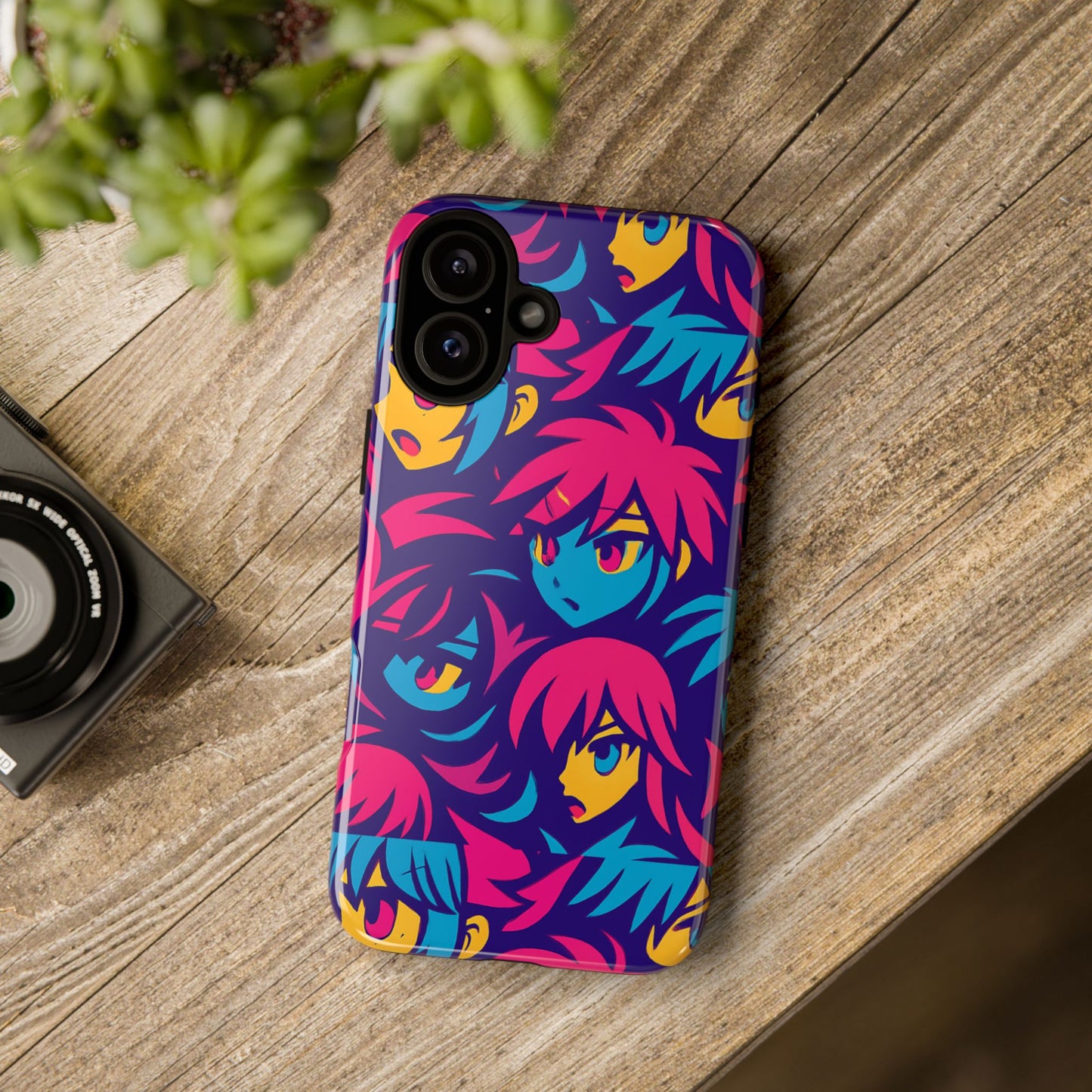 vibrant 3d anime phone case with retro design for stylish protection – unique accessory for self-expression compatible with iphone 13, 14, 15 & 16 – all models including pro, pro max & plus