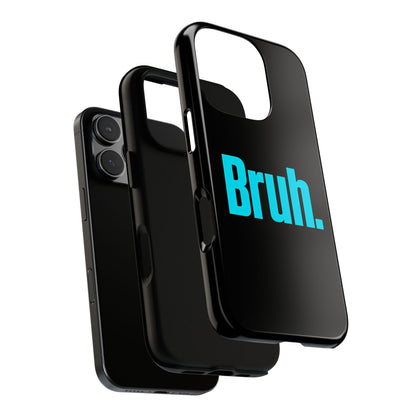 Bruh Phone Case, Funny Phone Cover, Tough Smartphone Accessory, Unique Quirky Gift for Friends, Durable Protection, Trendy Design for Students and Professionals