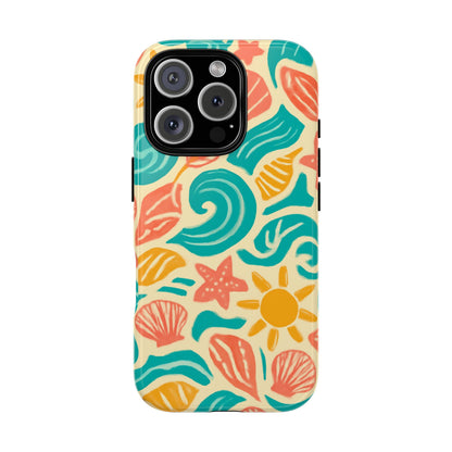 Vibrant Beach Style Protective Phone Case with 3D Wrap Design for Stylish Protection – Compatible with iPhone 13, 14, 15 & 16 – All Models Including Pro, Pro Max & Plus
