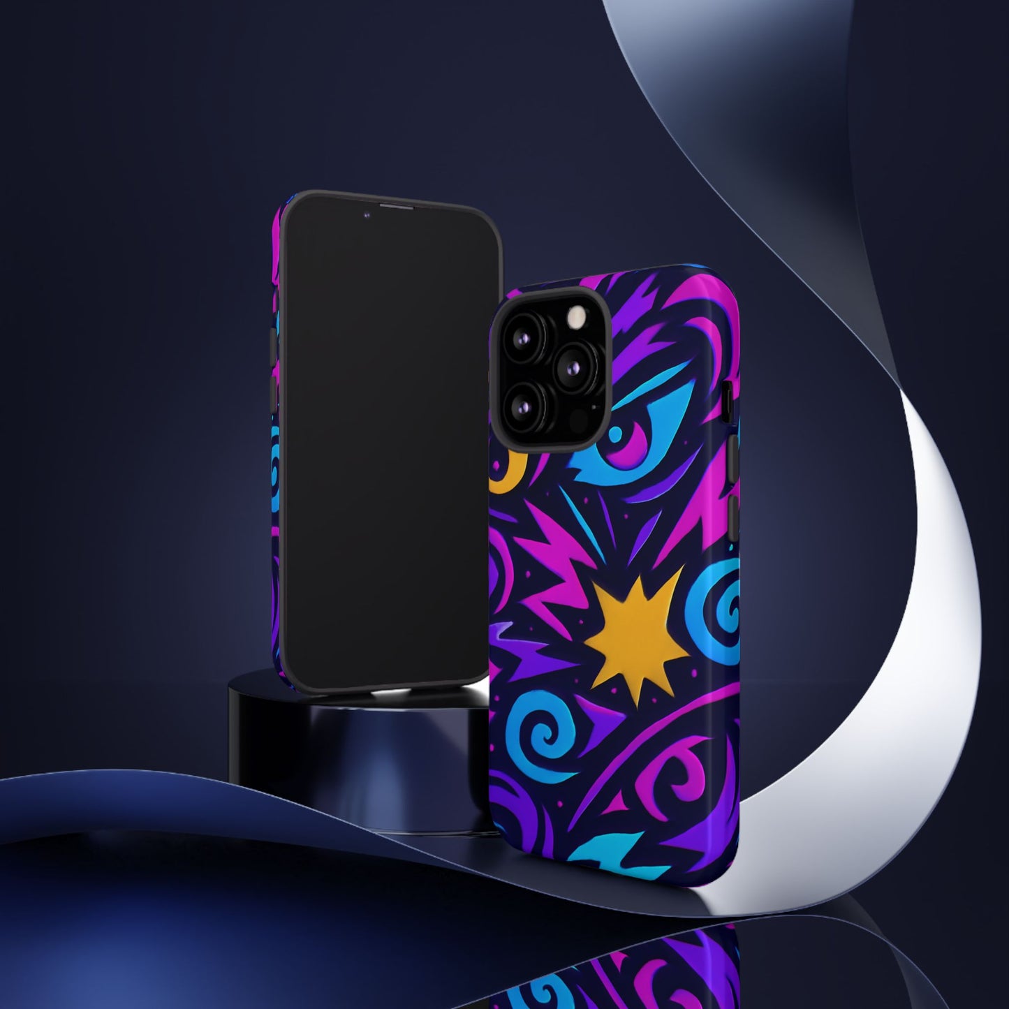 vibrant multicolour 3d wrap phone case for stylish protection and unique expression – compatible with iphone 13, 14, 15 & 16 – all models including pro, pro max & plus