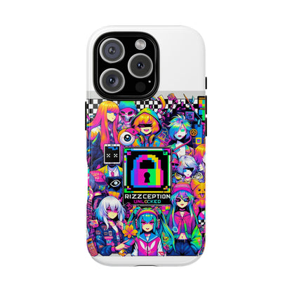 Rizzception Unlocked 3D Wrap Protective Phone Case for Anime Lovers, Durable Silicone Liner, UV Protected, Stylish Accessories for Smartphones