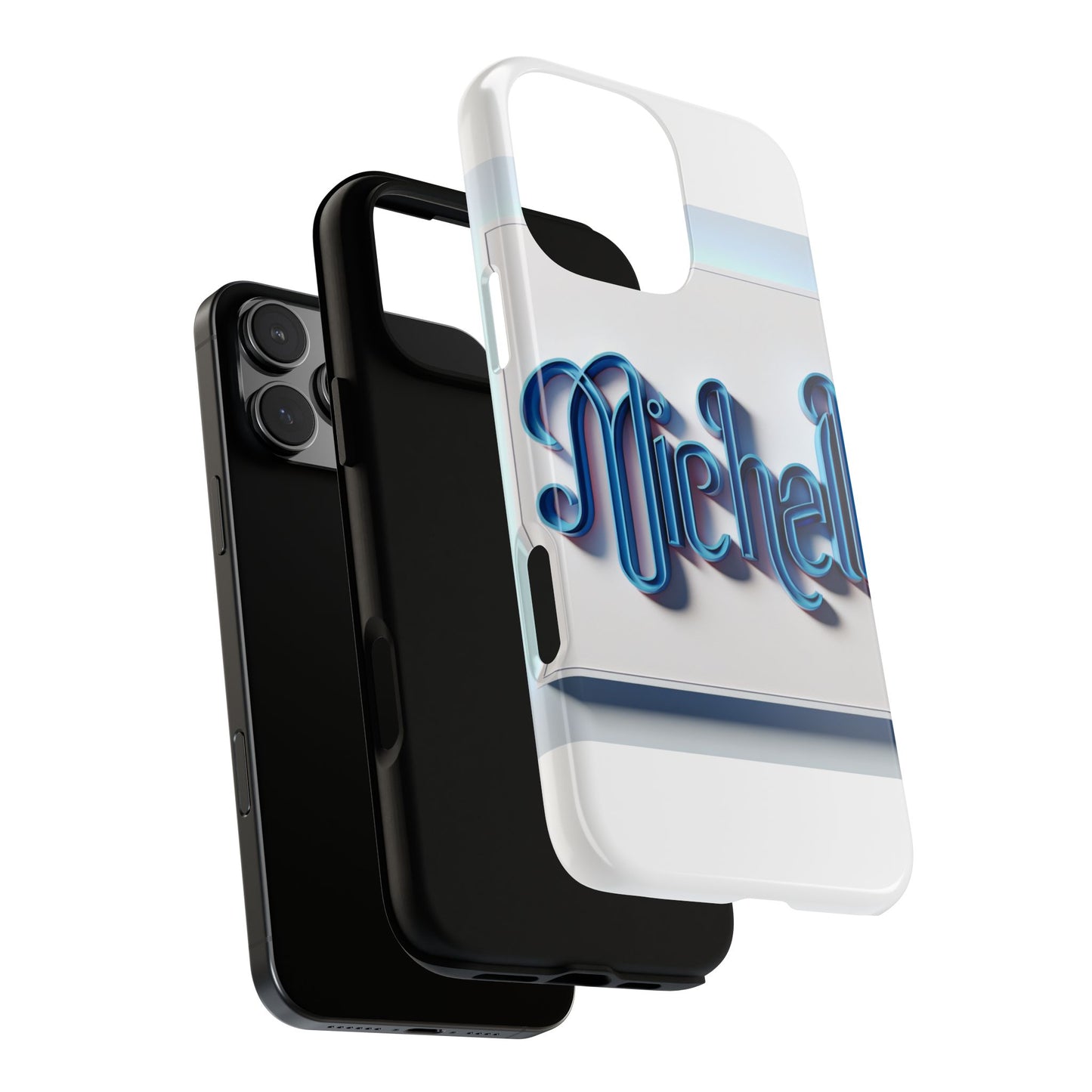 vibrant 3d glossy phone case in retro blue design stylish protection accessory compatible with iphone 13, 14, 15 & 16 – all models including pro, pro max & plus