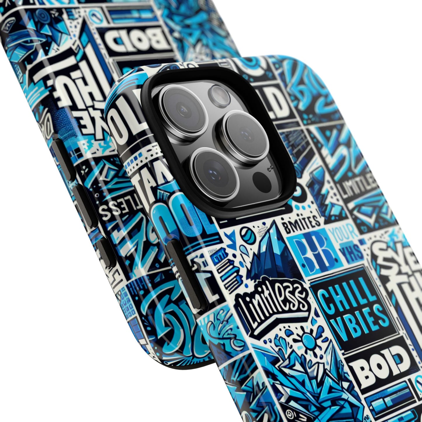 blue pattern image 9 phone case for smartphone protection with 3d wrap design and shock absorption in glossy or matte finish