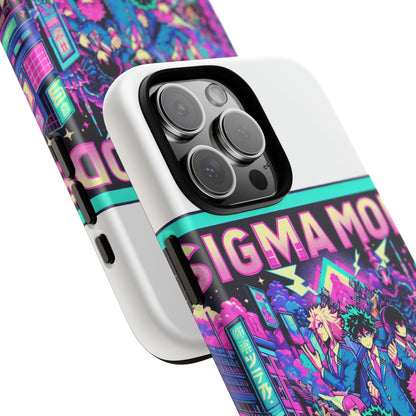 Vibrant Sigma Mode Activated Protective Phone Case for Anime Lovers, 3D Wrap Design, Durable TPU Silicone, UV Protected, Stylish Drop Protection, Gift for Friends