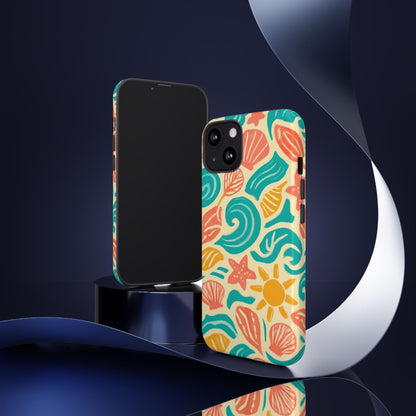Vibrant Beach Style Protective Phone Case with 3D Wrap Design for Stylish Protection – Compatible with iPhone 13, 14, 15 & 16 – All Models Including Pro, Pro Max & Plus