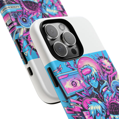 Slayware Installed Protective Phone Case with 3D Wrap Design for Anime and Comic Lovers, Durable Shock Absorption, UV Protected, Glossy or Matte Finish