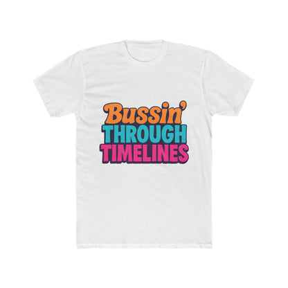 Bussin' Through Timelines Unisex T-Shirt - Multicolor Graphic Tee for Men & Women - Casual Outfit