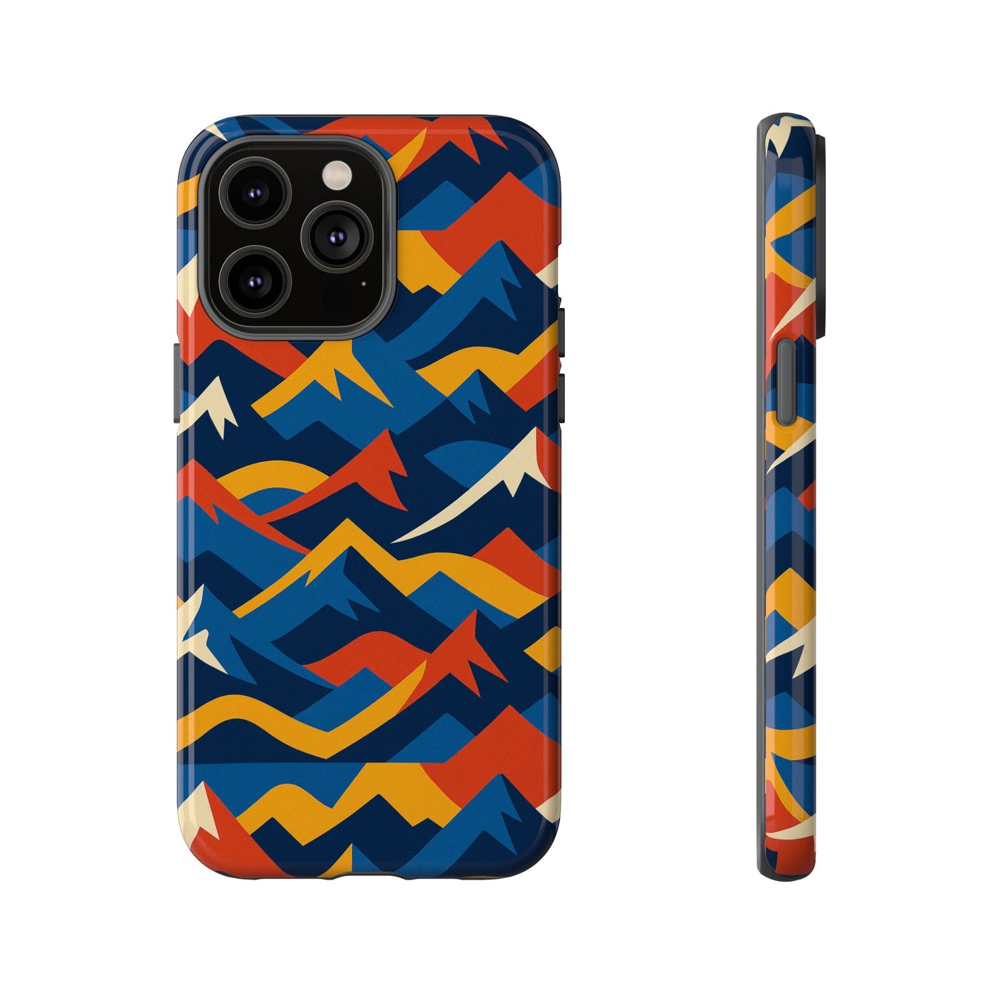 vibrant 3d mountain design protective phone case for unique accessory lovers compatible with iphone 13, 14, 15 & 16 – all models including pro, pro max & plus