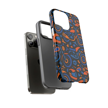 Vibrant Motorcycle Phone Case in Multicolour Design for Stylish Protection Compatible with iPhone 13, 14, 15 & 16 – All Models Including Pro, Pro Max & Plus