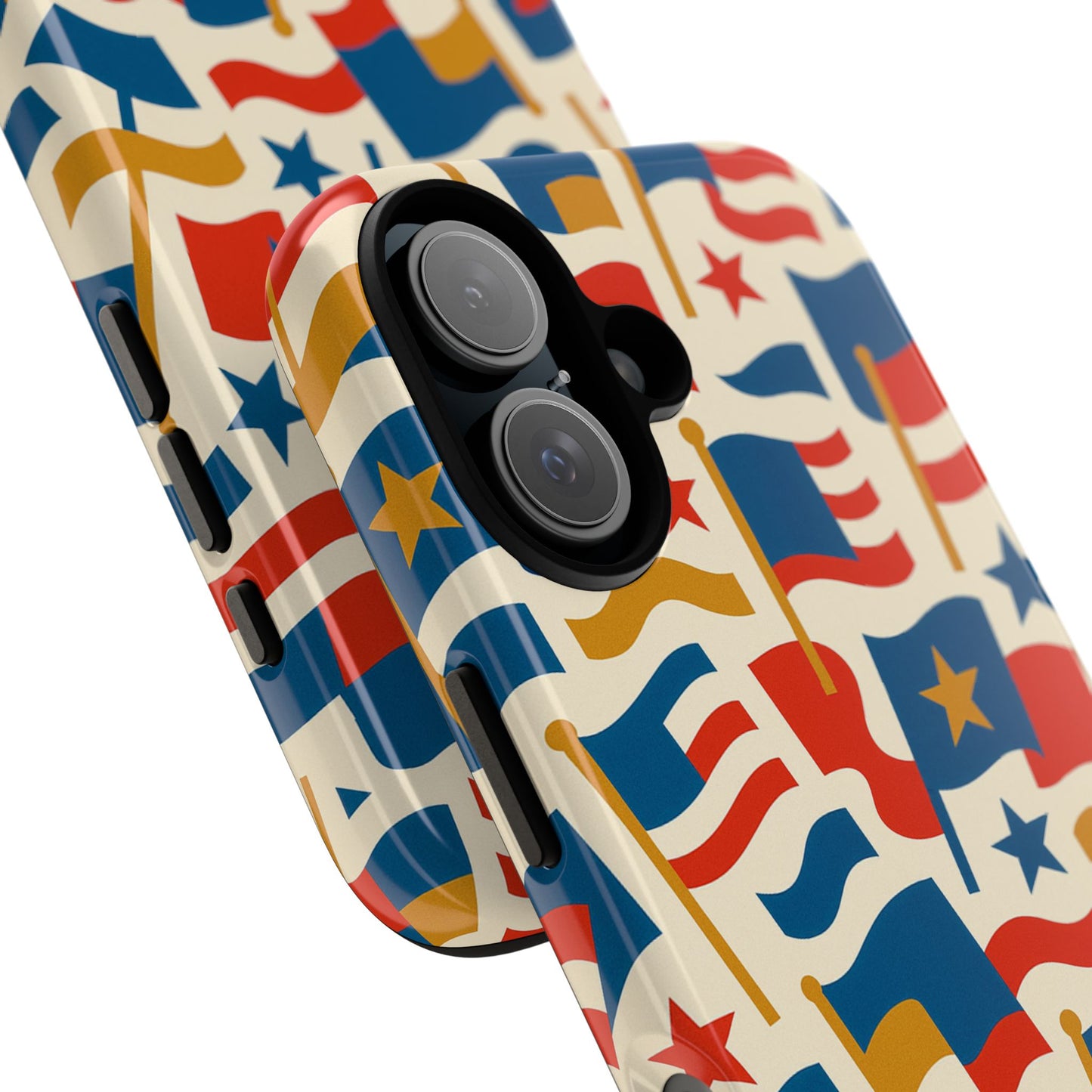 multicolour flag print protective phone case – stylish durable design for unique self-expression compatible with iphone 13, 14, 15 & 16 – all models including pro, pro max & plus