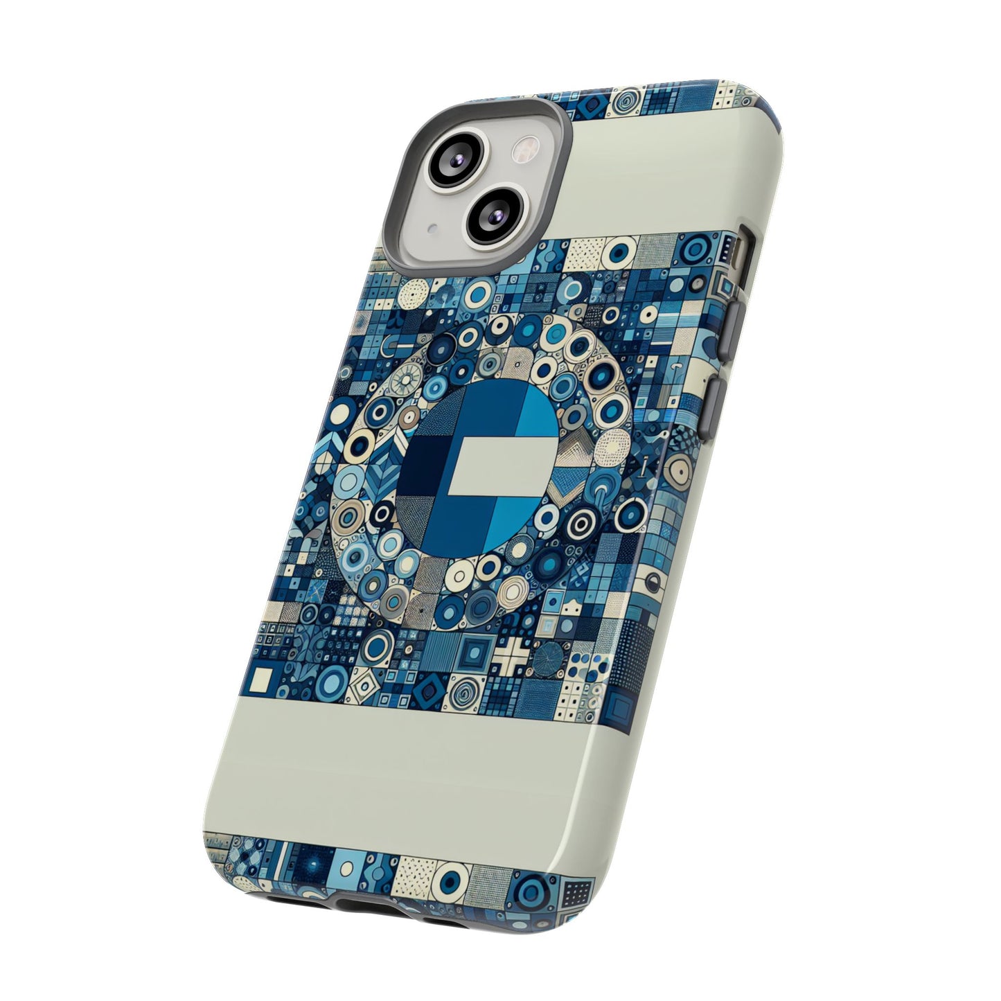 blue alphabet e letter phone case with 3d wrap and shock absorption for kids and teens stylish protective cover