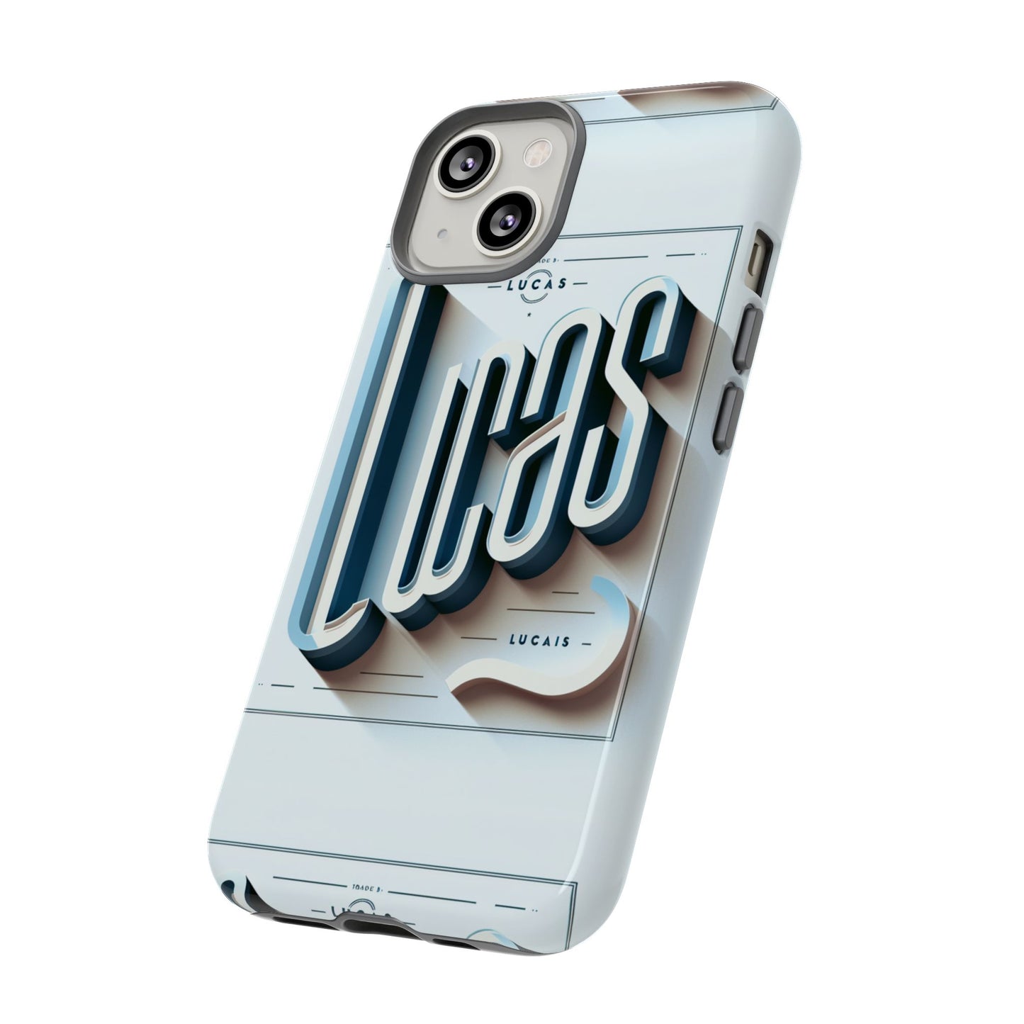 lucas blue phone case with 3d wrap design for smartphones compatible with iphone and android devices shockproof protective cover for anime and comic fans