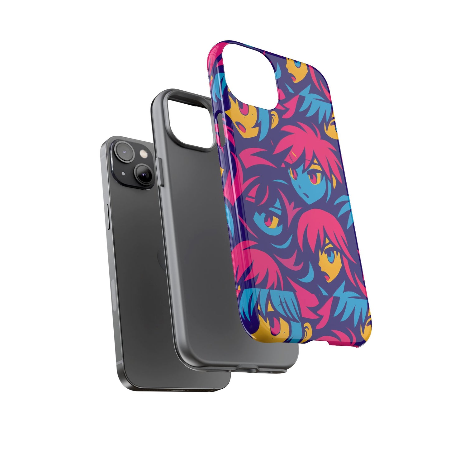 vibrant 3d anime phone case with retro design for stylish protection – unique accessory for self-expression compatible with iphone 13, 14, 15 & 16 – all models including pro, pro max & plus
