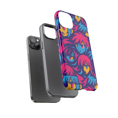 Vibrant 3D Anime Phone Case with Retro Design for Stylish Protection – Unique Accessory for Self-Expression Compatible with iPhone 13, 14, 15 & 16 – all models including Pro, Pro Max & Plus