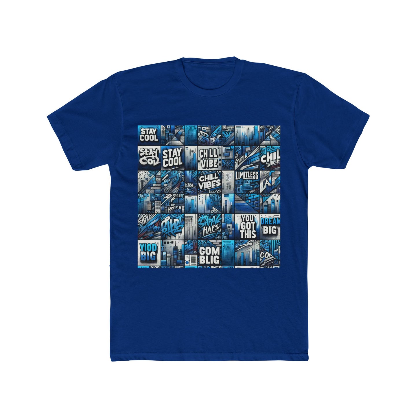 aesthetic blue unisex t-shirt – stylish premium cotton tee for men & women, comfortable everyday wear