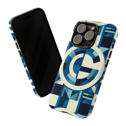 Letter Blue Alphabet G Phone Case with 3D Wrap and Shock Absorption for Kids and Teens Stylish Protective Cover for Smartphones