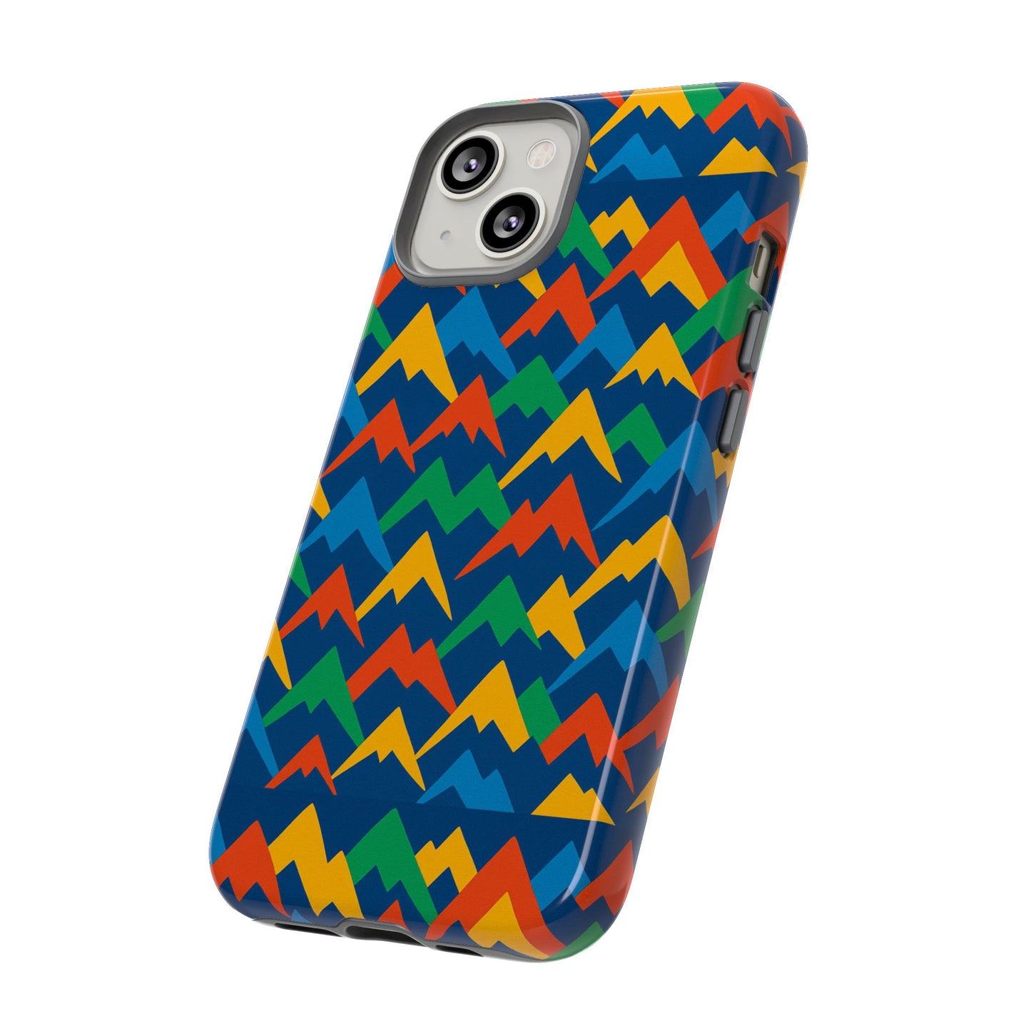 vibrant 3d mountain design phone case for stylish protection – unique accessory compatible with iphone 13, 14, 15 & 16 – all models including pro, pro max & plus