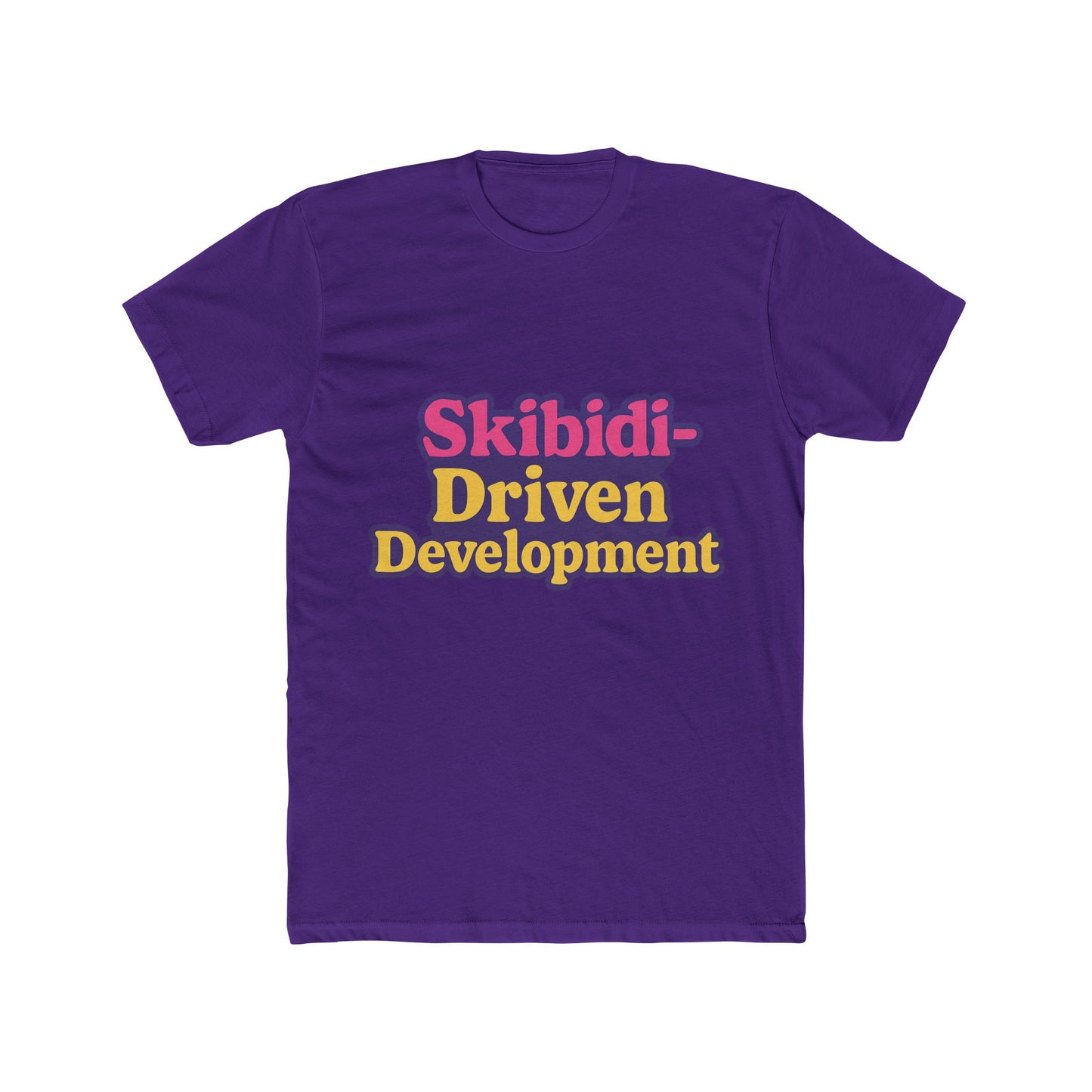 skibidi-driven development meme purple unisex t-shirt - trendy viral graphic tee