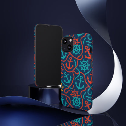 Nautical Multicolour 3D Wrap Protective Phone Case for Unique Style and Robust Protection Compatible with iPhone 13, 14, 15 & 16 – all models including Pro, Pro Max & Plus