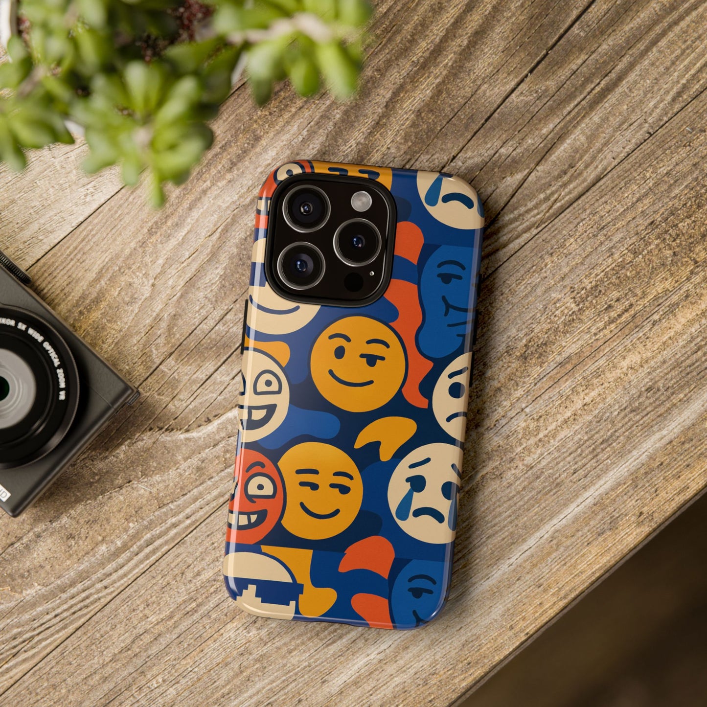 vibrant 3d emoji protective phone case for daily use – bold design for stylish expression – compatible with iphone 13, 14, 15 & 16 – all models including pro, pro max & plus