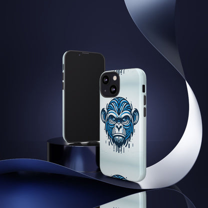 Blue Animal Create 21 3D Wrap Phone Case for Kids and Teens Shockproof UV Protected Durable Silicone Cover with Retro Anime and Comic Inspired Design