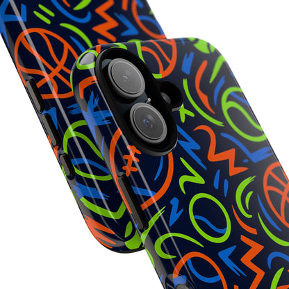 Vibrant 3D Wrap Protective Phone Case with Colourful Sports Design for Unique Style and Expression Compatible with iPhone 13, 14, 15 & 16 – all models including Pro, Pro Max & Plus