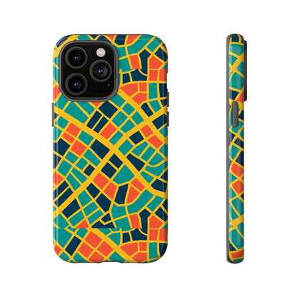 Multicolour Geometric 3D Wrap Protective Phone Case Stylish Accessory for Men and Women Vibrant Design Ideal for Unique Expression Compatible with iPhone 13, 14, 15 & 16 – all models including Pro, Pro Max & Plus