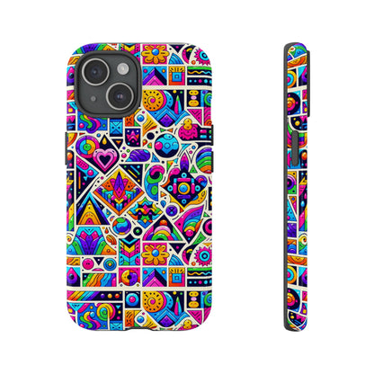 Pattern Image 4 Vibrant Anime Retro Shockproof Phone Case for Men Women