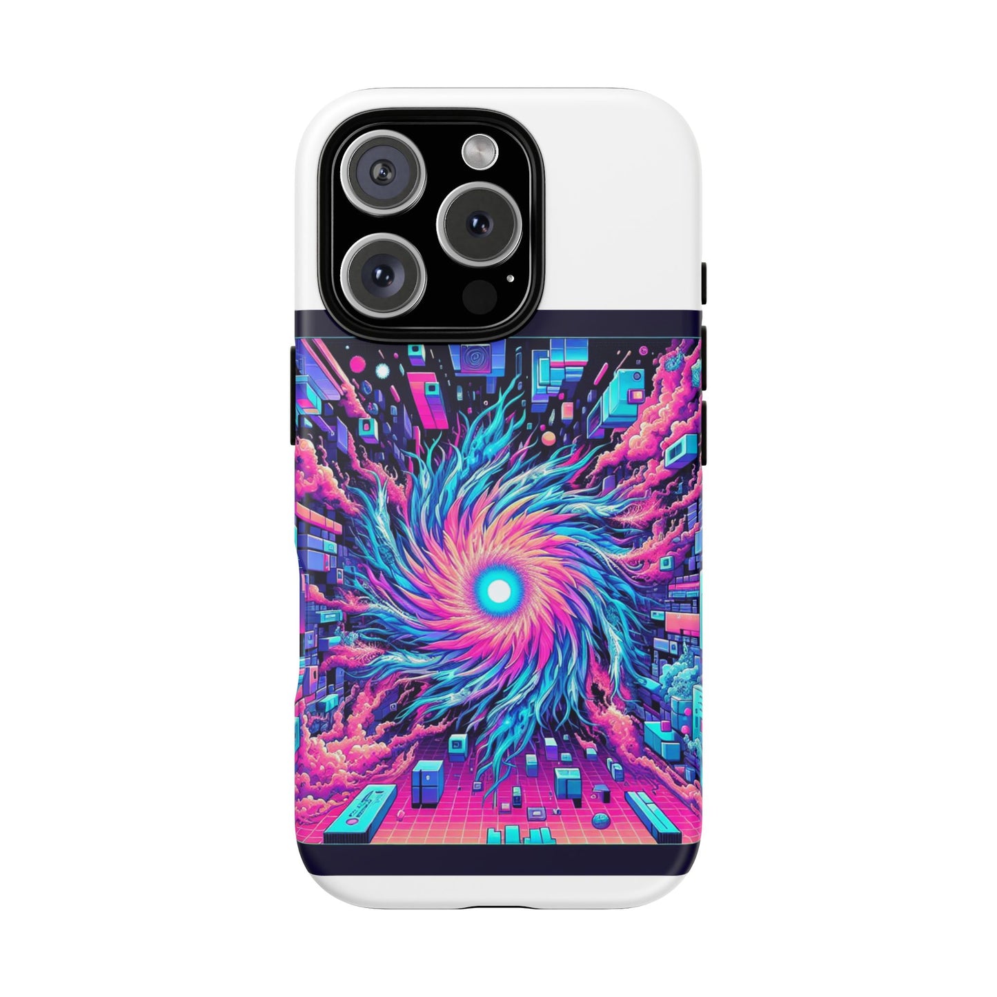 grass level 9000 protective phone case with 3d wrap design, uv protected and shock absorbent, fun retro style for anime lovers, ideal gift for tech enthusiasts