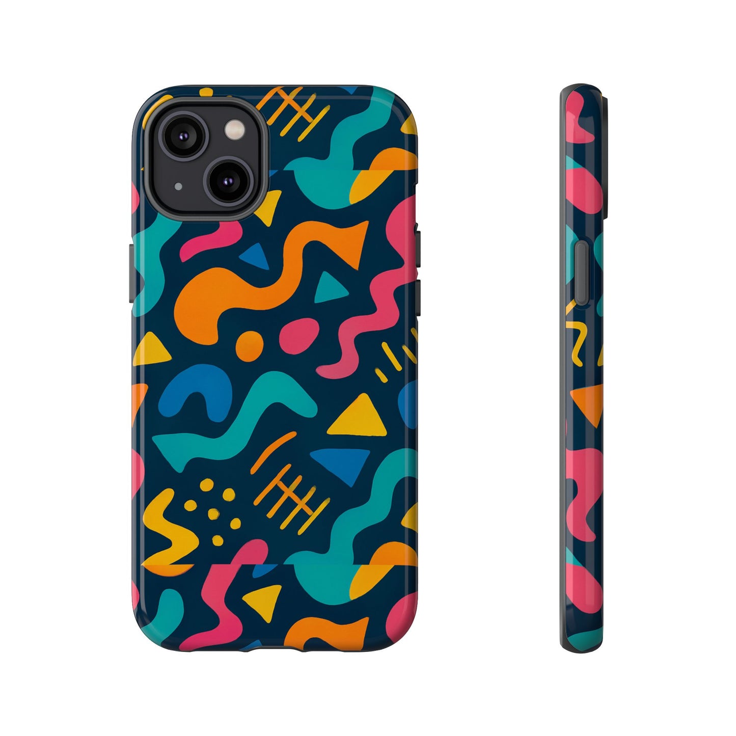 vibrant abstract protective phone case with bold 3d design for unique expression and stylish protection compatible with iphone 13, 14, 15 & 16 – all models including pro, pro max & plus