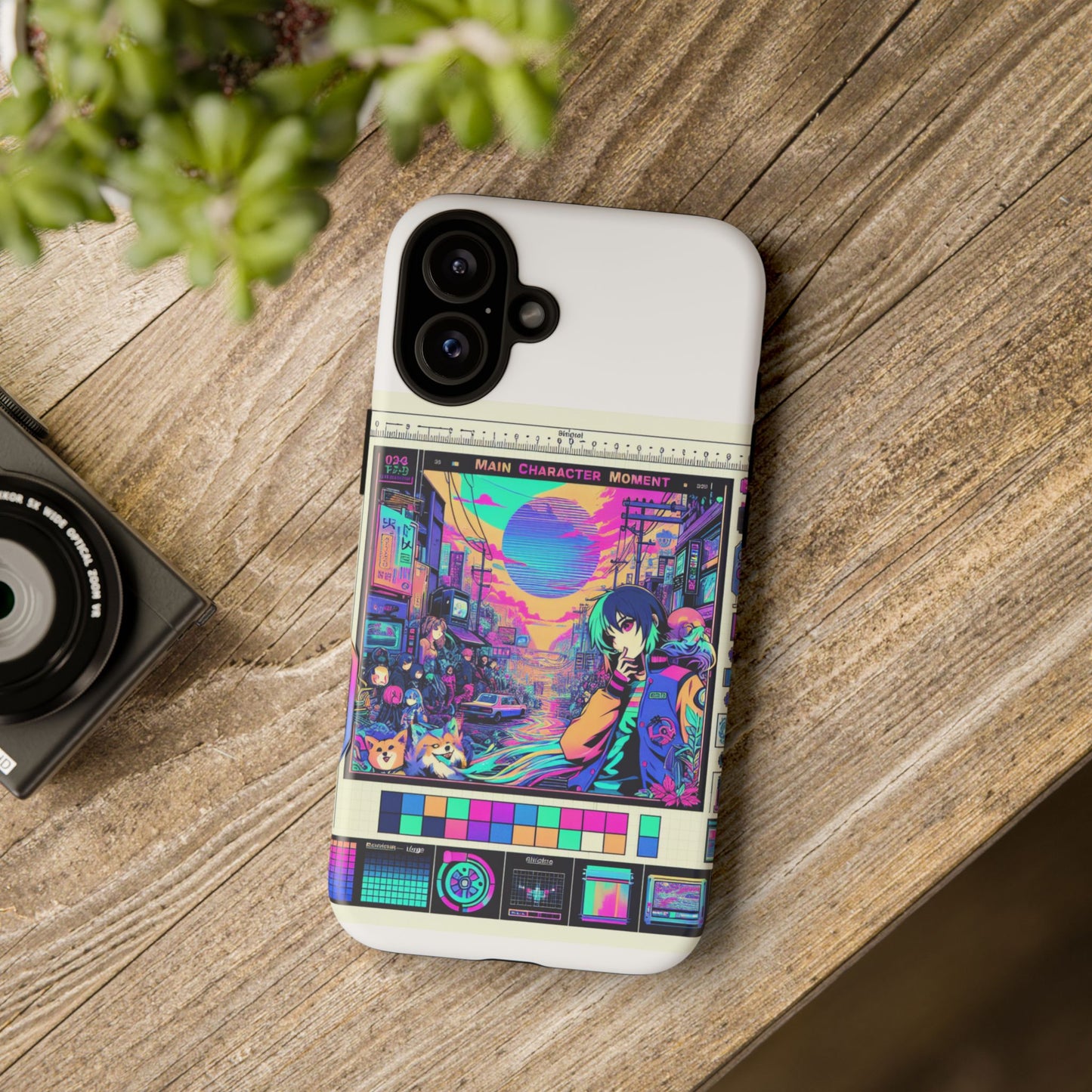 main character moment protective phone case, 3d wrap design, durable tpu silicone, uv protected, anime and comic inspired, unique gift for tech enthusiasts