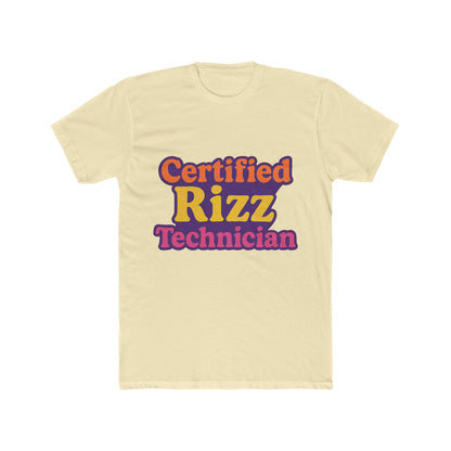 Certified Rizz Technician Unisex T-Shirt - Funny Meme Graphic Tee for Men & Women - Multicolor Design
