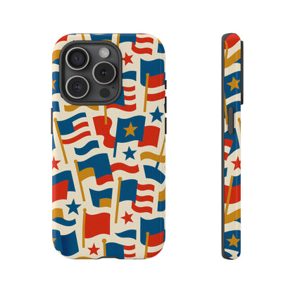 Multicolour Flag Print Protective Phone Case – Stylish Durable Design for Unique Self-Expression Compatible with iPhone 13, 14, 15 & 16 – all models including Pro, Pro Max & Plus