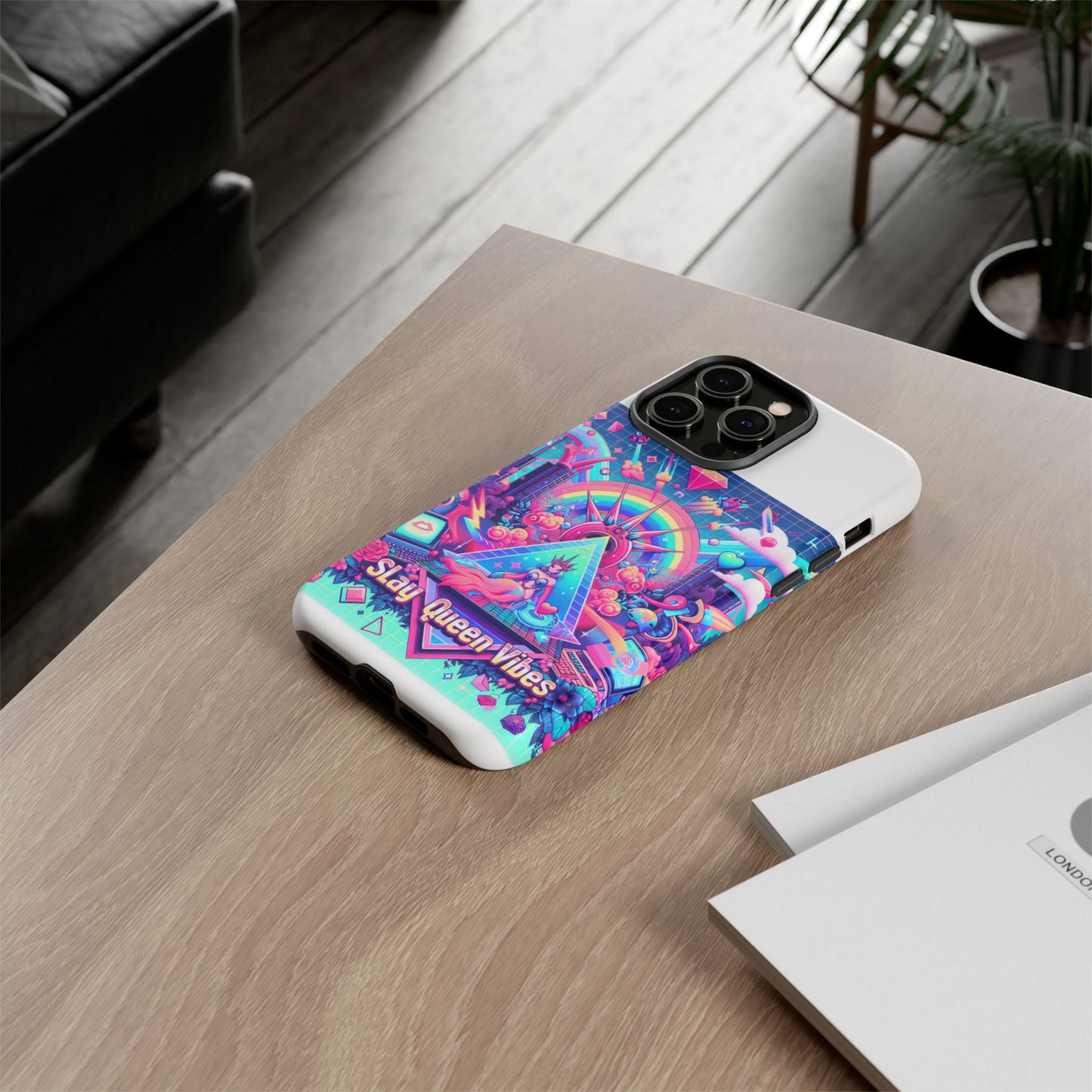 slay queen vibes 3d wrap protective phone case for women