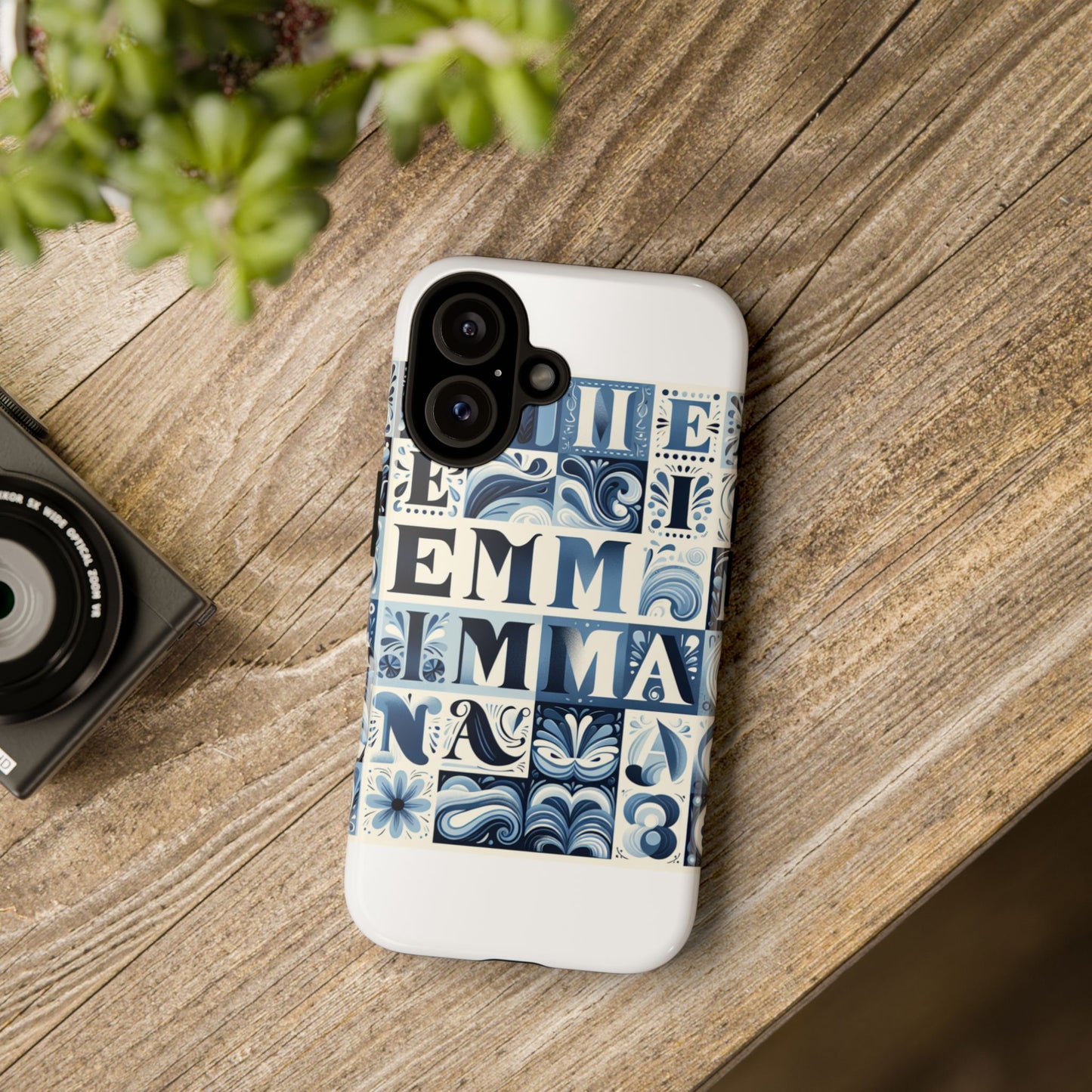 vibrant 3d alphabet design protective phone case in blue for stylish smartphone accessories compatible with iphone 13, 14, 15 & 16 – all models including pro, pro max & plus