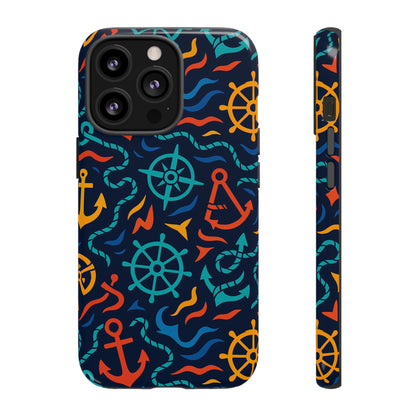 Nautical Multicolor Protective Phone Case with 3D Wrap Design for Unique Style and Self-Expression Compatible with iPhone 13, 14, 15 & 16 – all models including Pro, Pro Max & Plus
