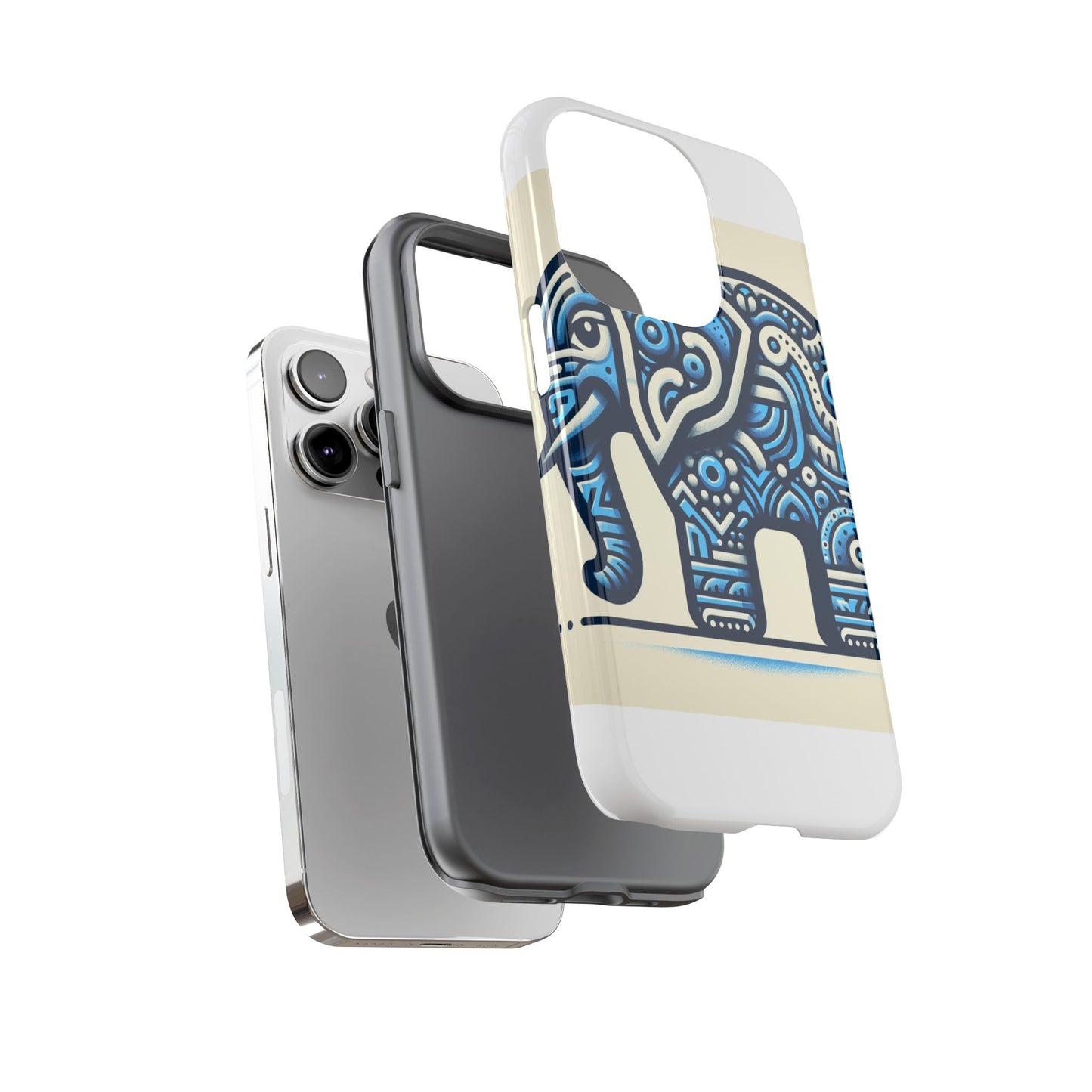 vibrant 3d elephant design phone case for stylish protection and unique aesthetic compatible with iphone 13, 14, 15 & 16 – all models including pro, pro max & plus