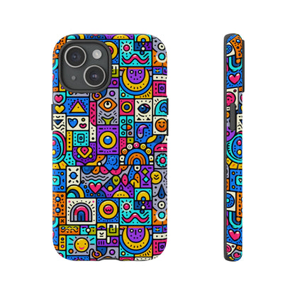 Pattern Image 8 Vibrant Anime Comic Style Phone Case for Smartphones Compatible with iPhone 13, 14, 15 & 16 – All Models Including Pro, Pro Max & Plus
