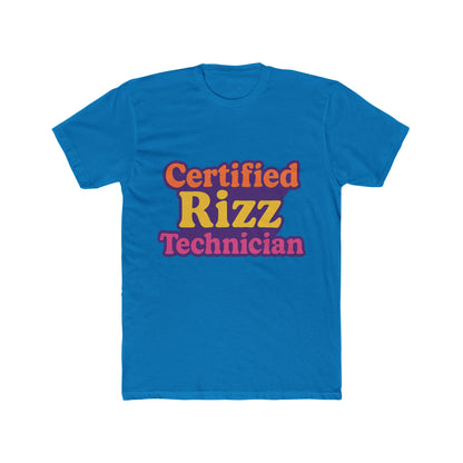 Certified Rizz Technician Unisex T-Shirt - Funny Meme Graphic Tee for Men & Women - Multicolor Design