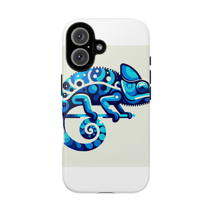 Vibrant 3D Chameleon Phone Case for Stylish Protection with Unique Blue Animal Design Compatible with iPhone 13, 14, 15 & 16 – All Models Including Pro, Pro Max & Plus