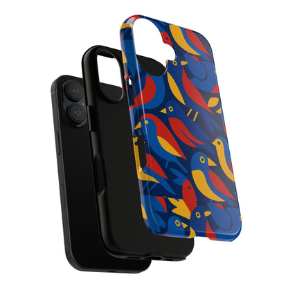 Vibrant 3D Wrap Protective Phone Case with Colourful Bird Design Stylish Accessory for Men and Women Compatible with iPhone 13, 14, 15 & 16 – all models including Pro, Pro Max & Plus