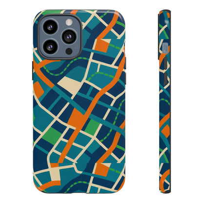Multicolour Abstract Geometric Phone Case for Stylish Protection Compatible with iPhone 13, 14, 15 & 16 – All Models Including Pro, Pro Max & Plus