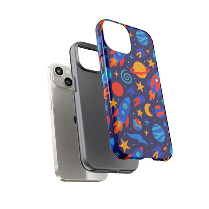 Vibrant Space Theme Protective Phone Case with 3D Wrap Design for Unique Expression Compatible with iPhone 13, 14, 15 & 16 – all models including Pro, Pro Max & Plus