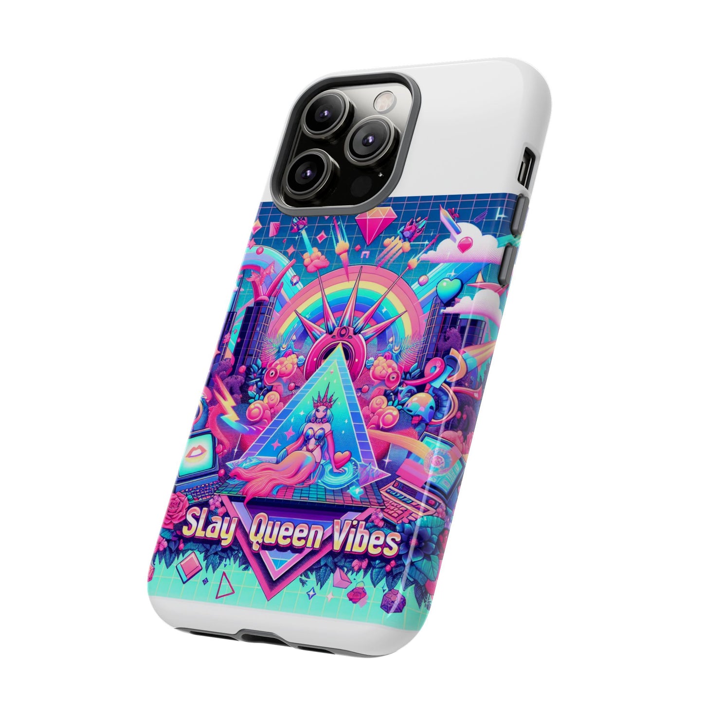 slay queen vibes 3d wrap protective phone case for women