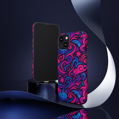 Vibrant 3D Abstract Swirl Phone Case for Creative Individuals – Stylish Protection for Smartphones Compatible with iPhone 13, 14, 15 & 16 – all models including Pro, Pro Max & Plus