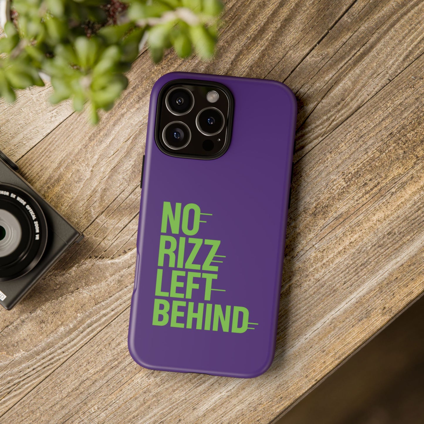 tough phone case - no rizz left behind - durable, stylish protection for active lifestyles - impact-resistant, dual layer, shock-absorbing tpu - perfect gift for tech lovers