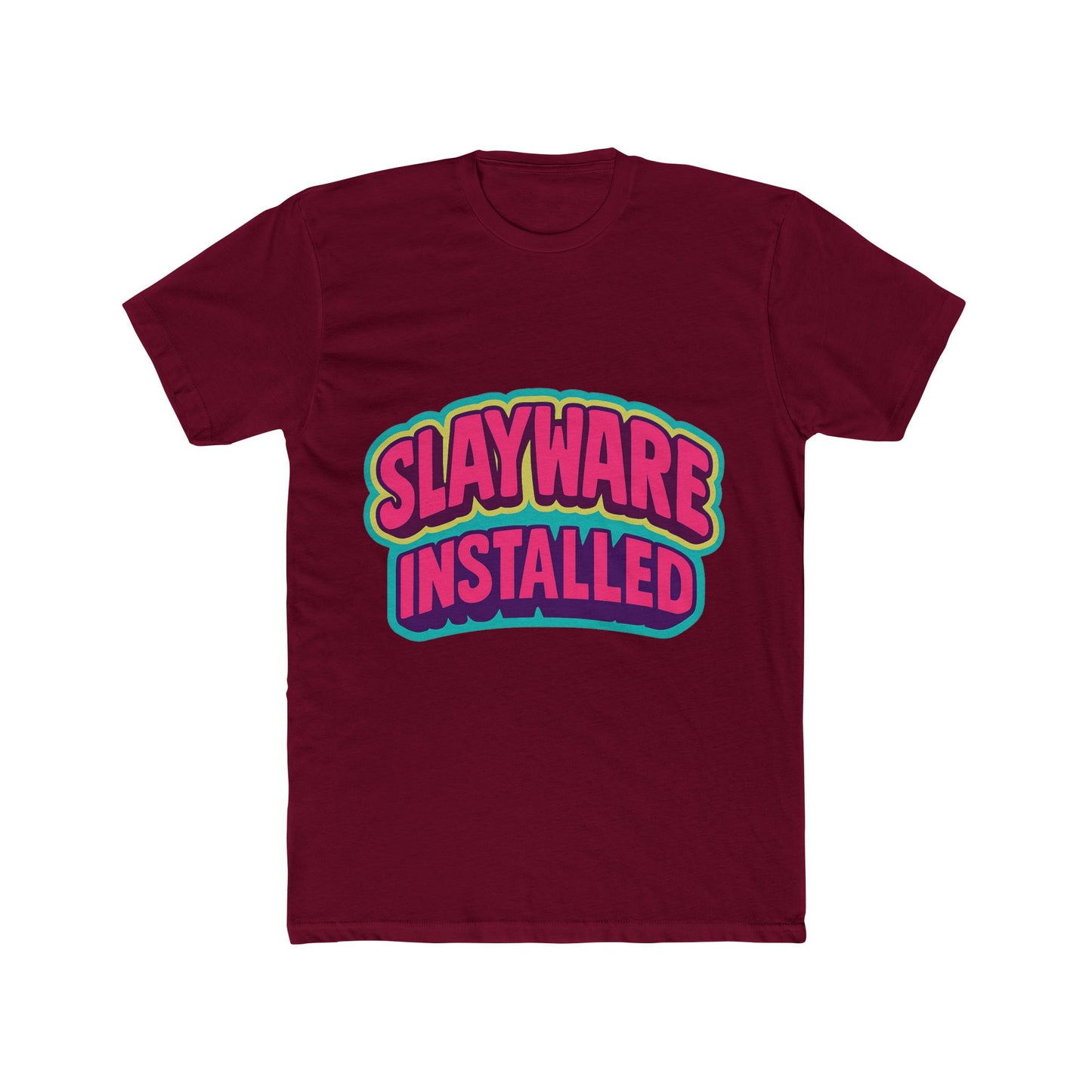 slayware installed unisex t-shirt – multicolor meme graphic tee – comfort and style for men & women