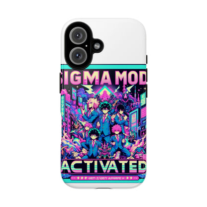 Vibrant Sigma Mode Activated Protective Phone Case for Anime Lovers, 3D Wrap Design, Durable TPU Silicone, UV Protected, Stylish Drop Protection, Gift for Friends
