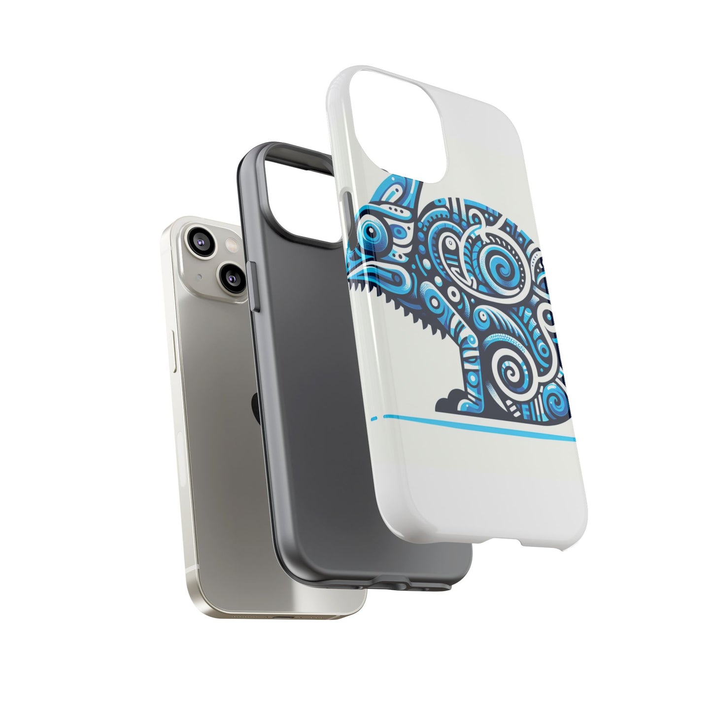 vibrant 3d chameleon design protective phone case for creative individuals stylish protection compatible with iphone 13, 14, 15 & 16 – all models including pro, pro max & plus