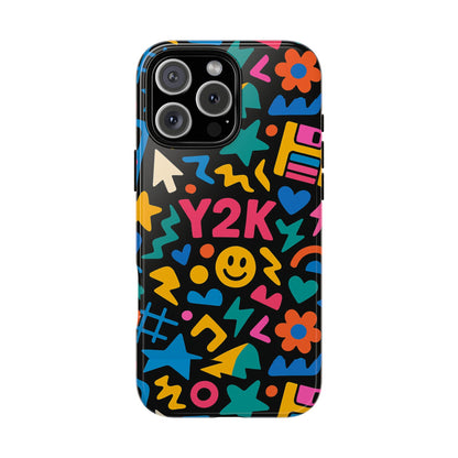 Vibrant Y2K Design 3D Wrap Protective Phone Case for Unique Style and Fashion Accessory Compatible with iPhone 13, 14, 15 & 16 – all models including Pro, Pro Max & Plus